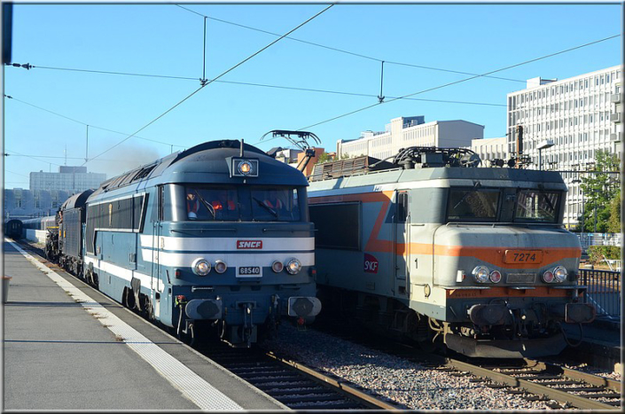 68540 et 141R840 à la gare d'Orléans le 15 septembre 2018 - JEP