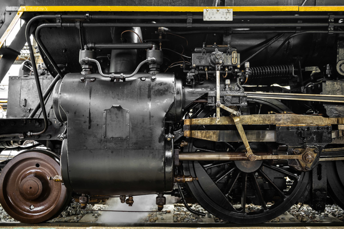 Locomotive à vapeur 141R840 à Paris Austerlitz le 21 octobre 2017 (photo Nicolas Laverroux)