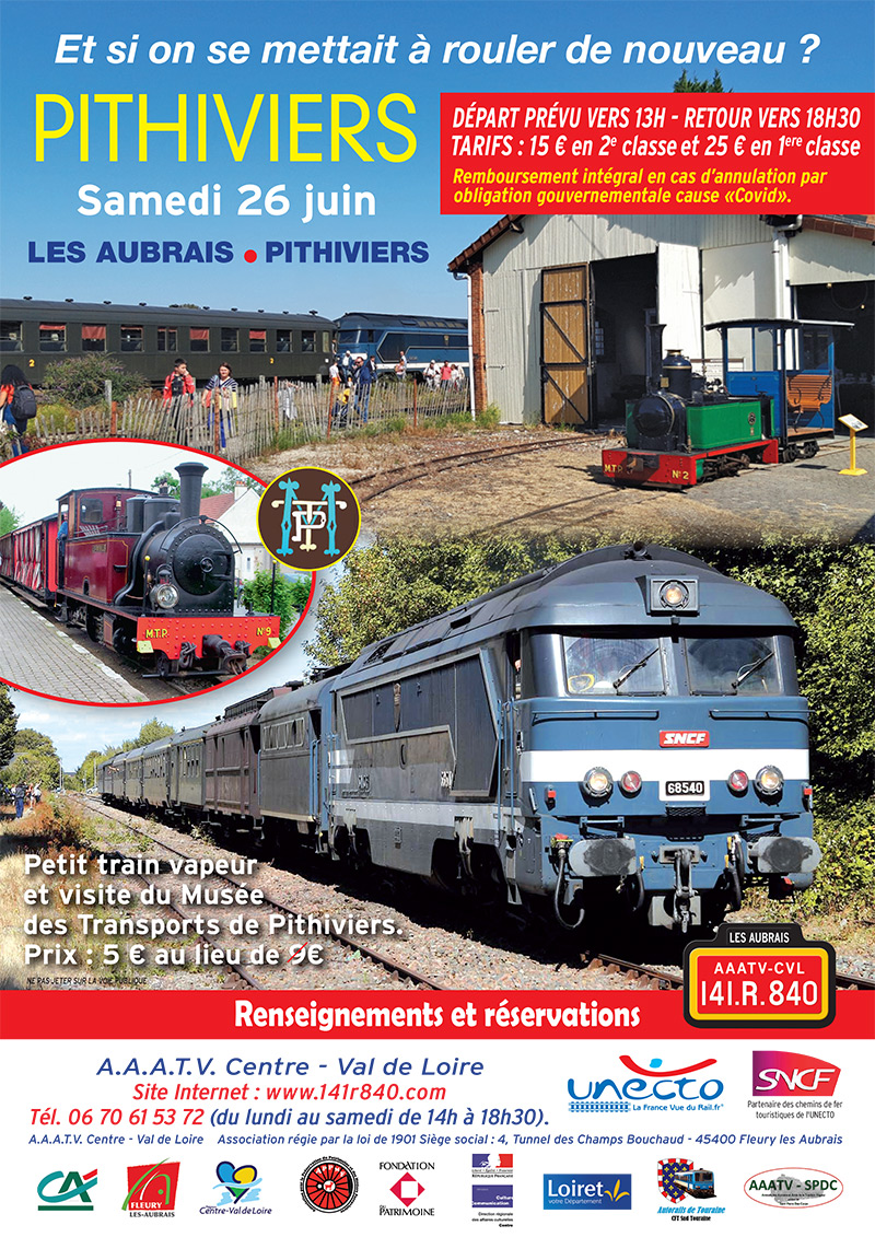 AAATV-CVL Circulation Les Aubrais - Pithiviers le 26 juin 2021